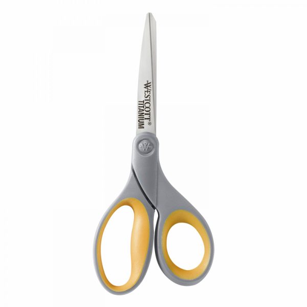 Soft Handle Titanium Bonded Scissors, 8" Straight