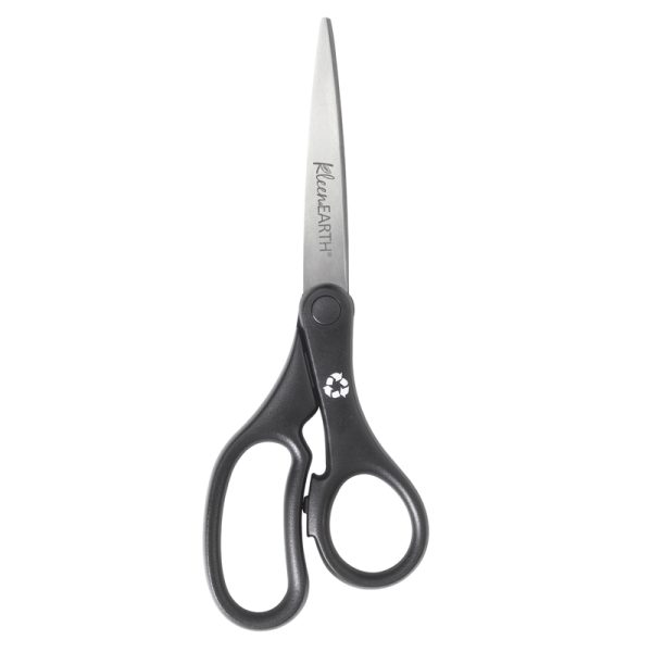 KleenEarth® Basic 8" Scissors, Straight, Black