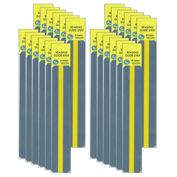 Sentence Strip Reading Guides, Yellow, 12 Per Pack, 2 Packs