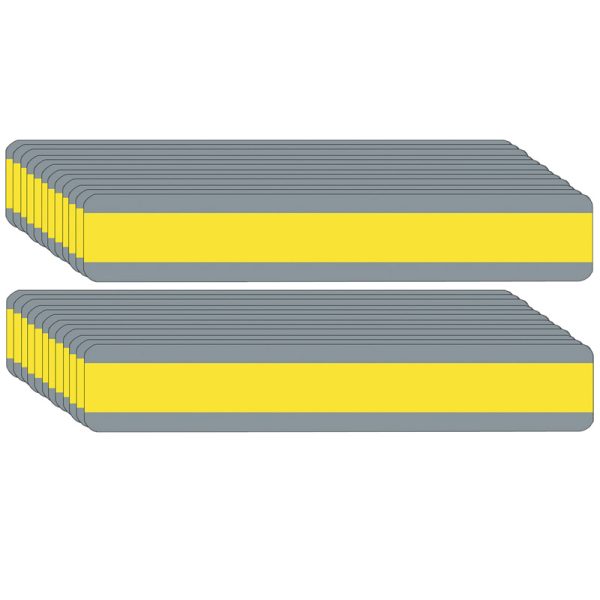 Double Wide Sentence Strip Reading Guide, 1-1/4" x 7-1/4", Yellow, Pack of 24