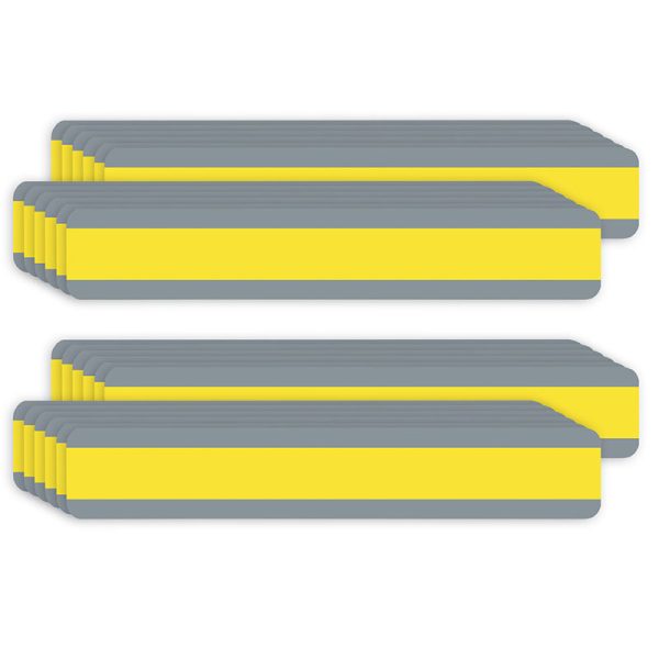 Double Wide Sentence Strip Reading Guide, 1-1/4" x 7-1/4", Yellow, 12 Per Pack, 2 Packs