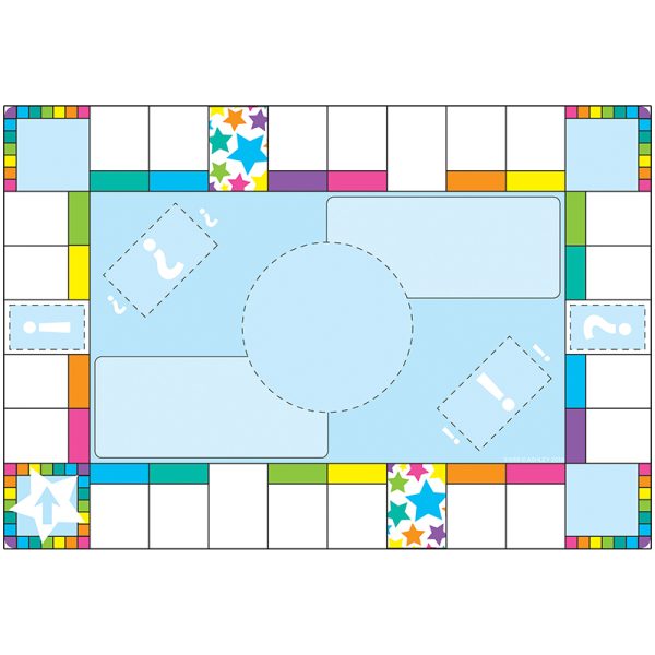 Smart Poly™ Chart, 13" x 19", Game Board Squares