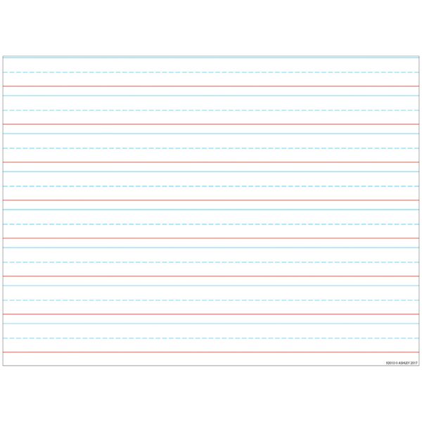 Smart Poly™ Handwriting Chart Tablet Lined 3/4", Dry-Erase Surface, 17" x 22"