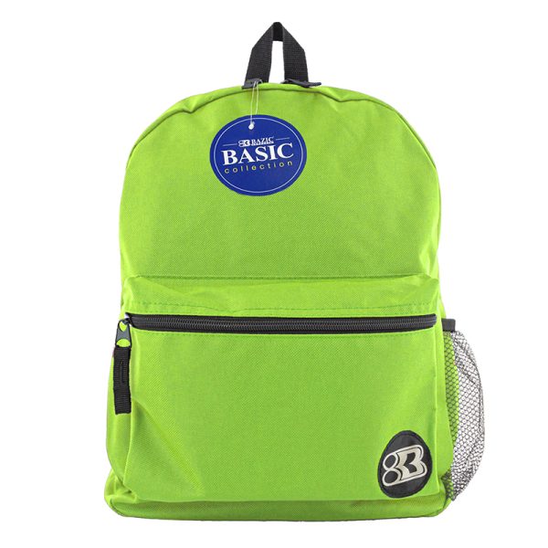 16" Lime Green Basic Collection Backpack