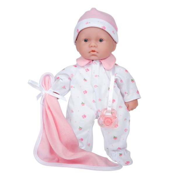 La Baby Soft 11" Baby Doll, Pink with Blanket, Caucasian