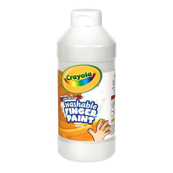 Washable Finger Paint, White, 16 oz