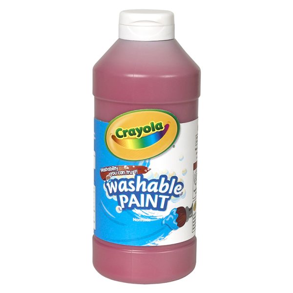 Washable Paint, Red, 16 oz.