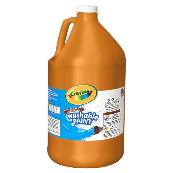 Washable Paint, Orange, Gallon