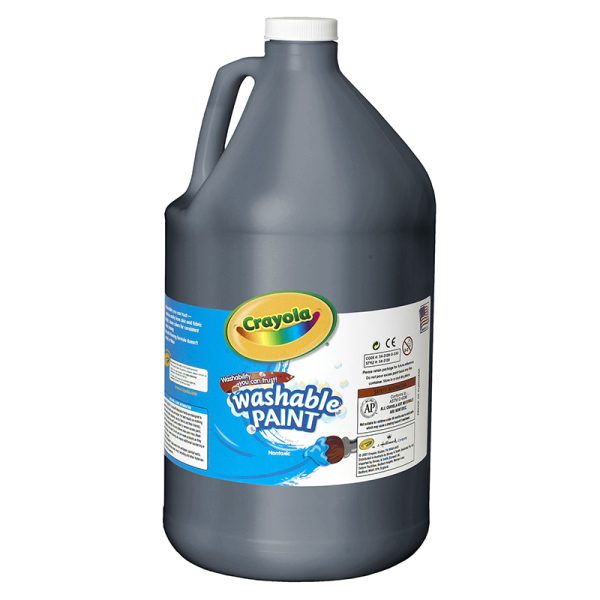 Washable Paint, Black, Gallon