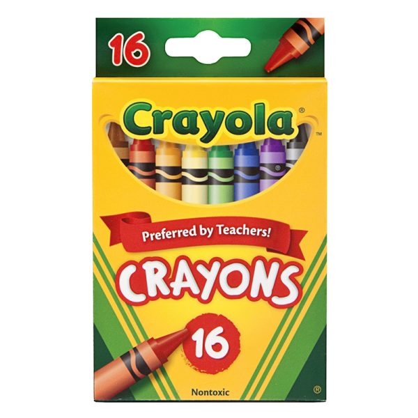 Crayons, Regular Size, 16 Colors