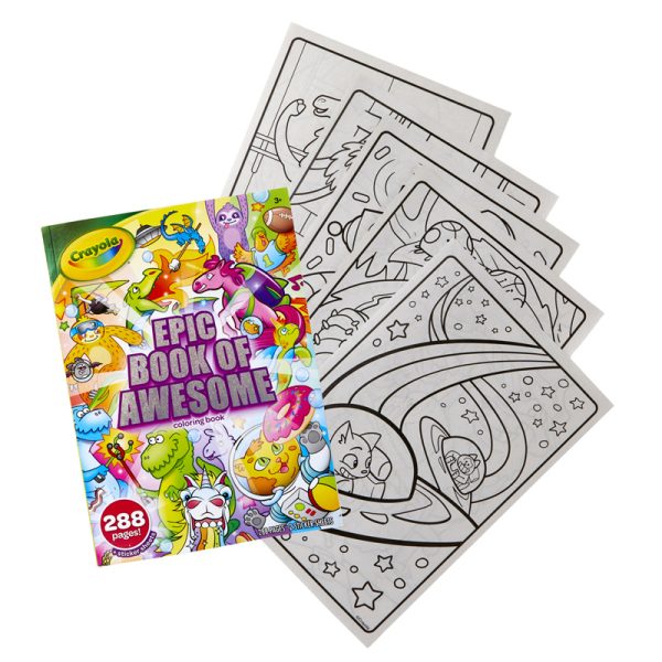 Epic Book of Awesome 288-Page Coloring Book