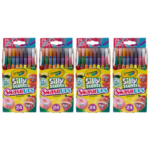 Silly Scents™ Smash Ups Mini Twistables Scented Crayons, 24 Per Pack, 4 Packs