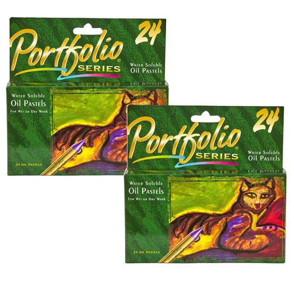 Portfolio Series Oil Pastels 24 Per Box, 2 Boxes