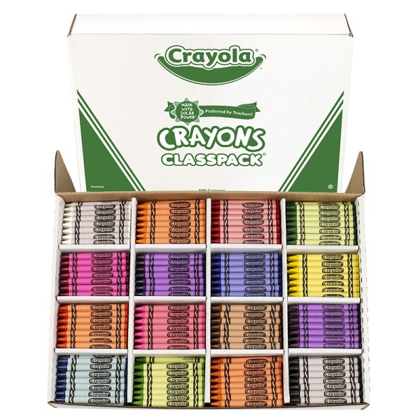 Crayon Classpack®, Reg Size, 16 Colors, Pack of 800