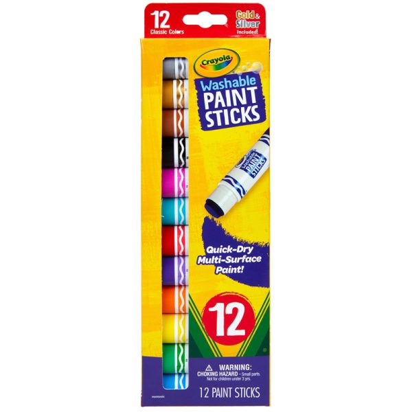 12ct Washable Paint Sticks