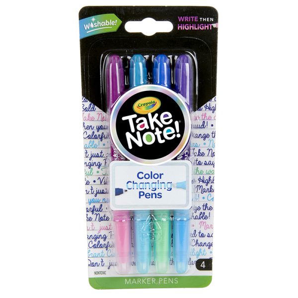 Take Note! Dual Ended Color Changing Pens, 4 Count