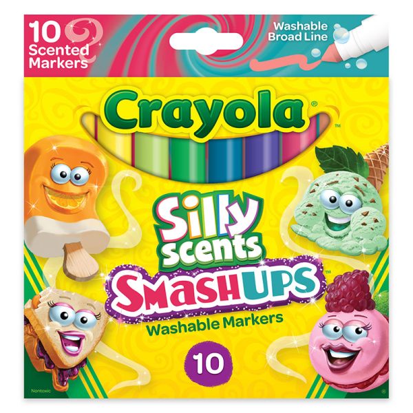 Silly Scents™ Smash Ups Broad Line Washable Scented Markers, 10 Count