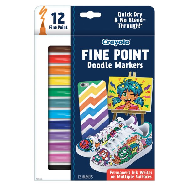 Doodle & Draw Fine Point Doodle Marker, 12 Count