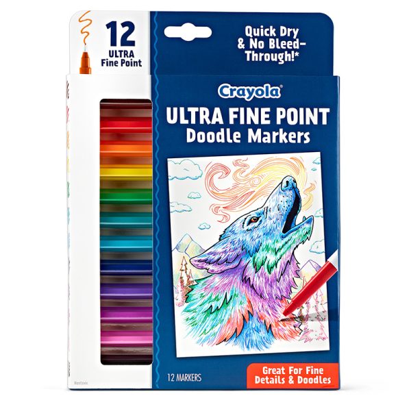 Doodle & Draw Ultra Fine Point Doodle Marker, 12 Count