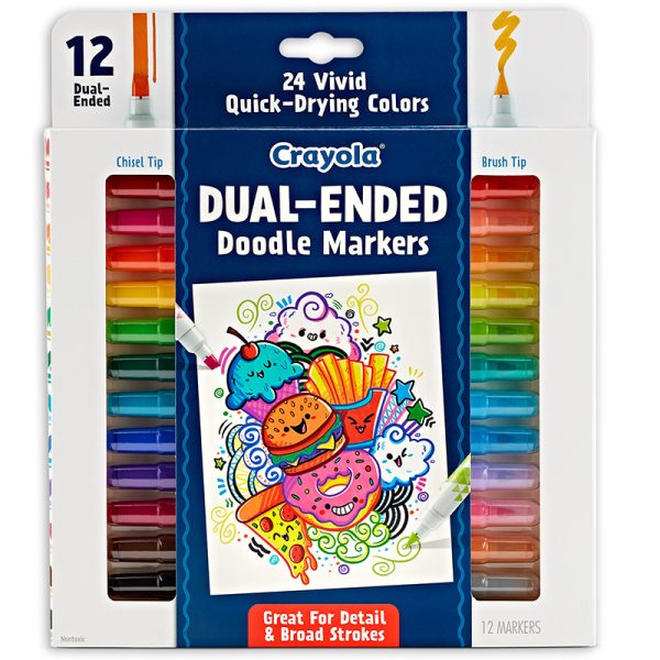 Doodle & Draw Dual-Ended Doodle Marker, 12 Count