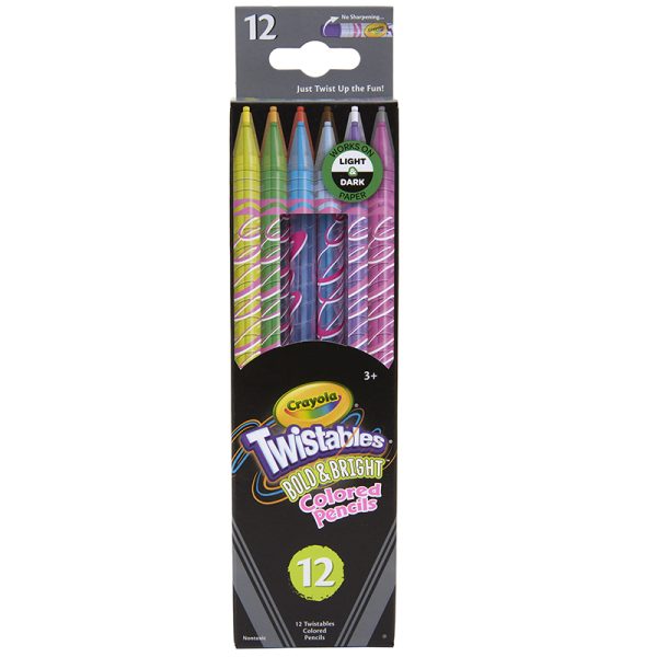 Bold & Bright Twistables Colored Pencils, 12 Count