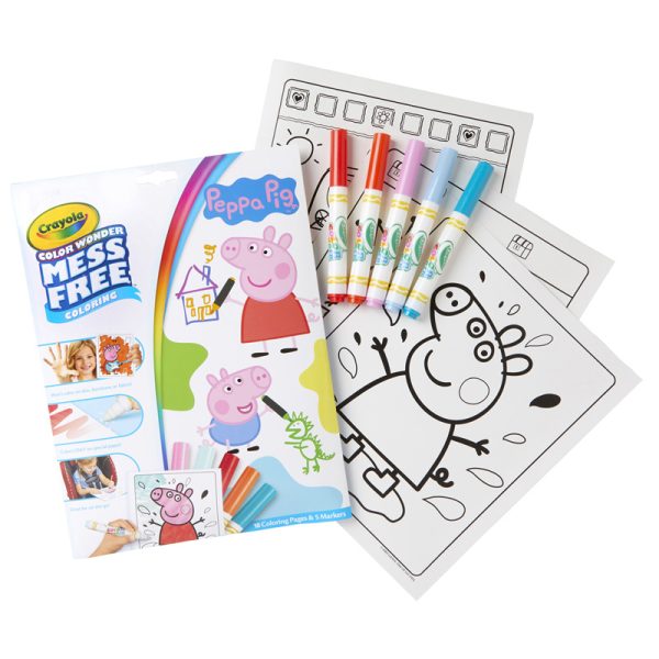 Color Wonder Mess Free Coloring Pad & Markers, Peppa Pig