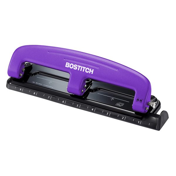 EZ Squeeze™ 3-Hole Punch, 12 Sheets, Purple