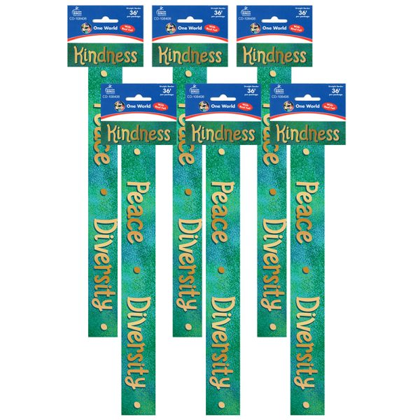 One World Straight Border, 36 Feet Per Pack, 6 Packs