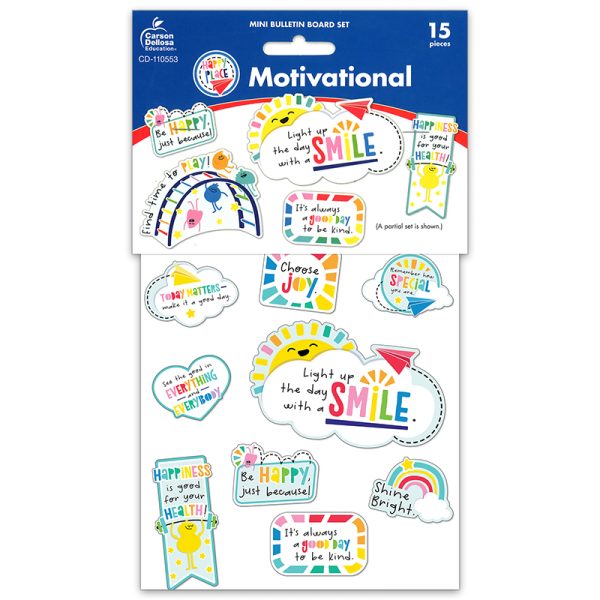 Happy Place Motivational Mini Bulletin Board Set