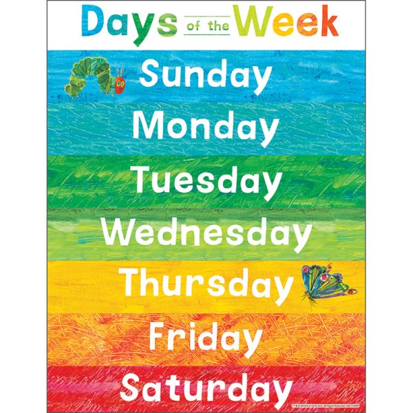 World of Eric Carle™ Days of the Week Chart