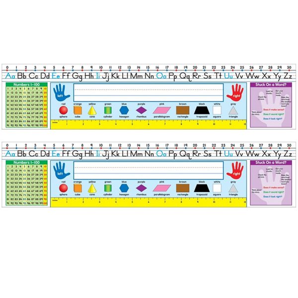 Self-Adhesive Traditional Manuscript Nameplates, Grades 1-2, 30 Per Pack, 2 Packs