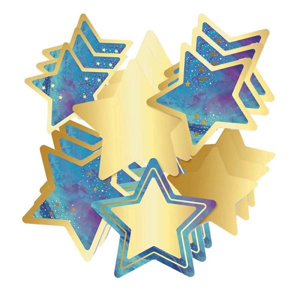 Galaxy Stars Cut-Outs, 36 Per Pack, 3 Packs