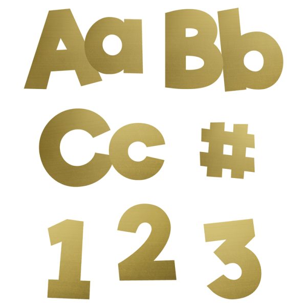 Sparkle + Shine Gold Foil Combo Pack EZ Letters, Grade PK-12, 219 Pieces