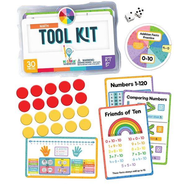 Be Clever Wherever Math Tool Kit Manipulative, Grade K-1