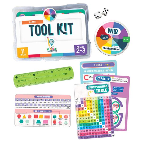 Be Clever Wherever Math Tool Kit Manipulative, Grade 2-3