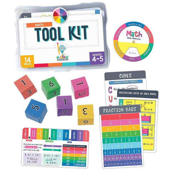 Be Clever Wherever Math Tool Kit Manipulative, Grade 4-5