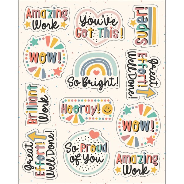 We Belong Motivators Shape Stickers, Pack of 72