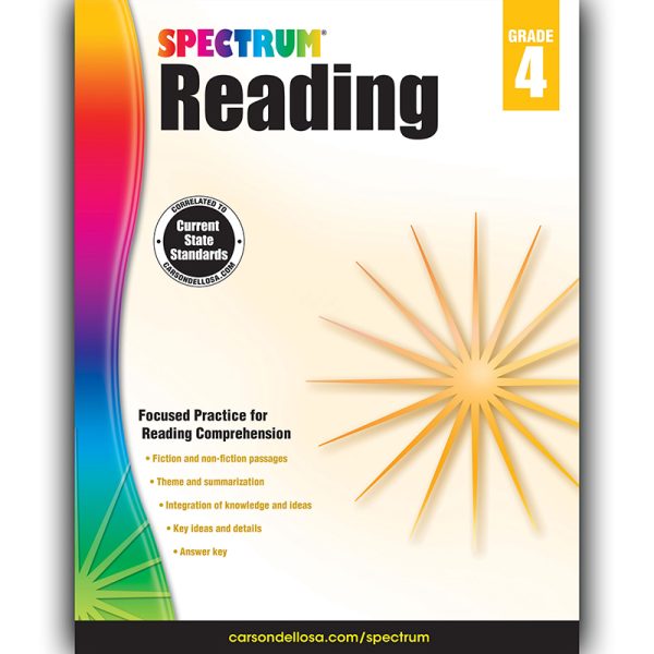 Reading Workbook, Grade 4, Paperback