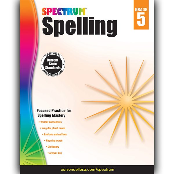 Spelling Workbook, Grade 5, Paperback