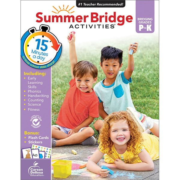 Summer Bridge Activities® Workbook, Grade PK-K, Paperback