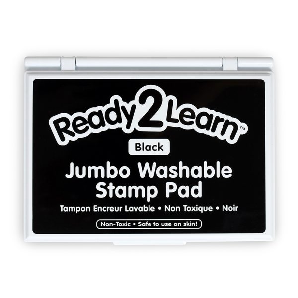 Jumbo Washable Stamp Pad - Black - 6.2"L x 4.1"W