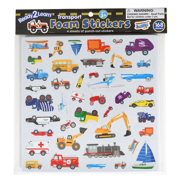 Foam Stickers - Transport - Pack of 168