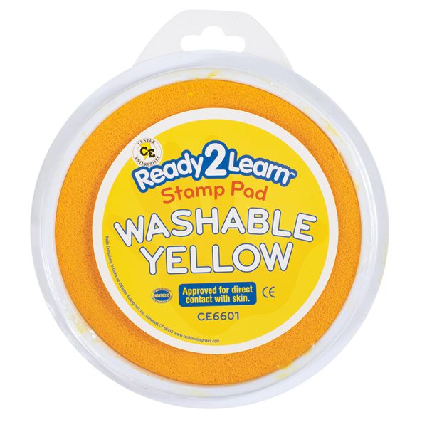 Jumbo Circular Washable Stamp Pad - Yellow - 5.75" dia.