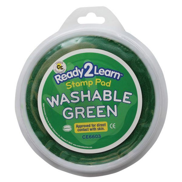 Jumbo Circular Washable Stamp Pad - Green - 5.75" dia.