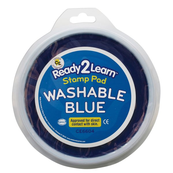 Jumbo Circular Washable Stamp Pad - Blue - 5.75" dia.