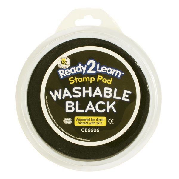 Jumbo Circular Washable Stamp Pad - Black - 5.75" dia.