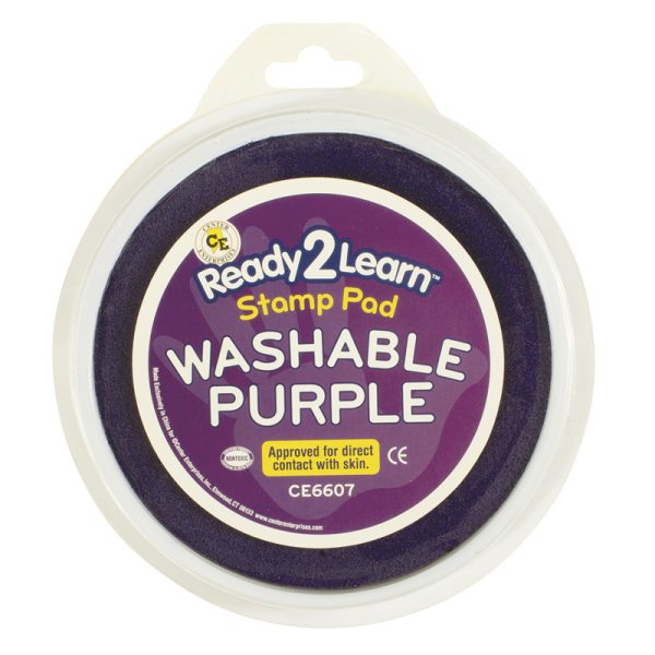 Jumbo Circular Washable Stamp Pad - Purple - 5.75" dia.