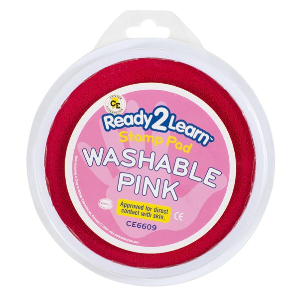 Jumbo Circular Washable Stamp Pad - Pink - 5.75" dia.