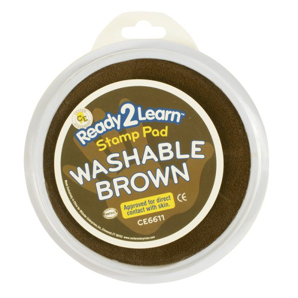 Jumbo Circular Washable Stamp Pad - Brown - 5.75" dia.