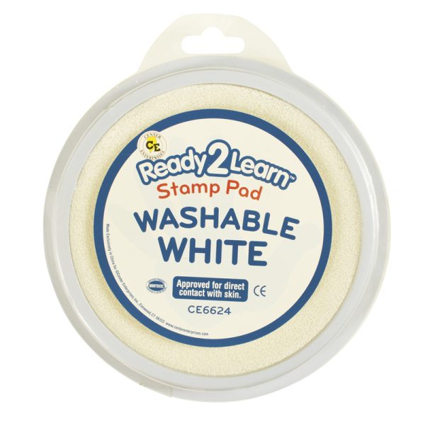 Jumbo Circular Washable Stamp Pad - White - 5.75" dia.